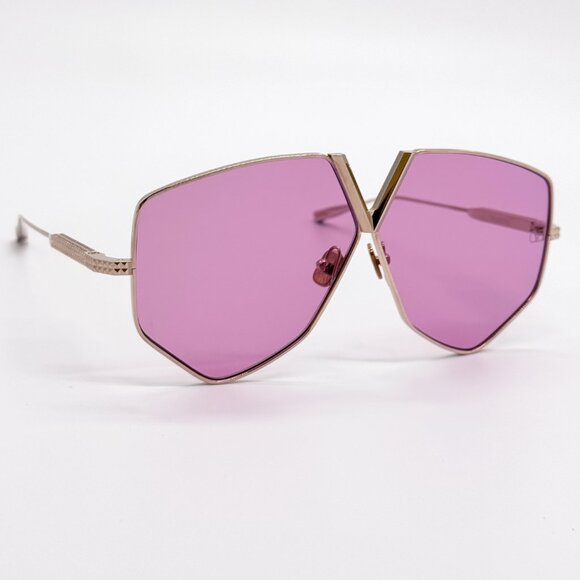 NEW VALENTINO V-HEXAGON VLS-115C WOMEN PINK TITANIUM SUNGLASSES VALENTINO - Picture 5 of 11